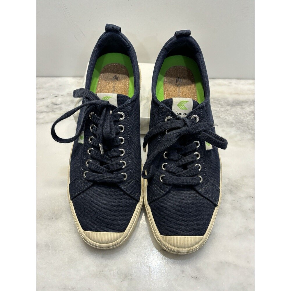 Cariuma Rio Brazil Low Navy Canvas Sneakers Shoe Mens 12 Women’s 13.5 Blue - Picture 6 of 12